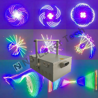 Anpassbarer 10W Vollfarben 3D-Animation Laser-Show Projektor Energieeinsparung
