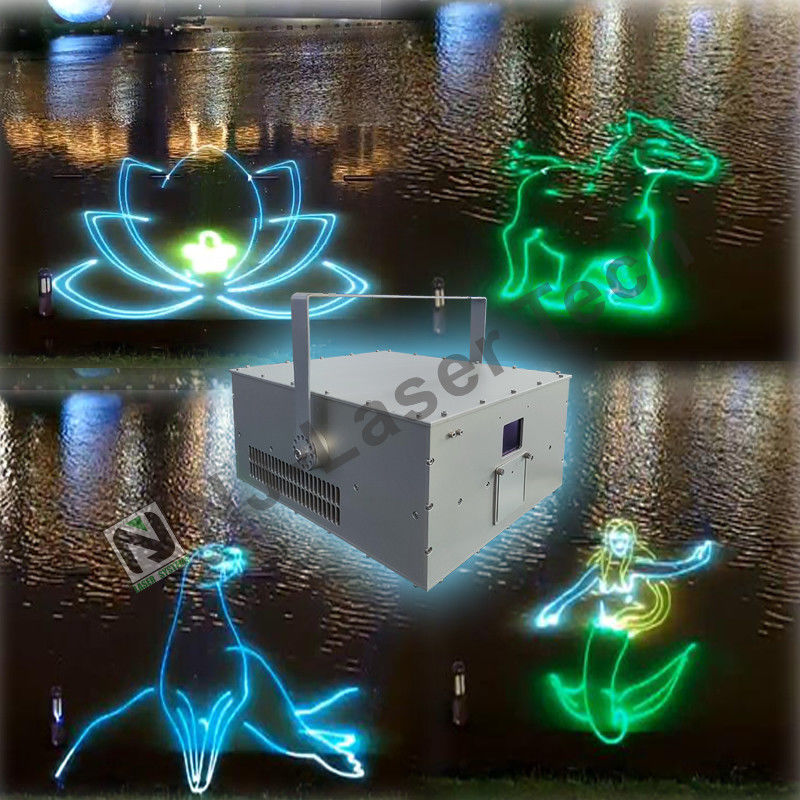 Anpassbarer 10W Vollfarben 3D-Animation Laser-Show Projektor Energieeinsparung
