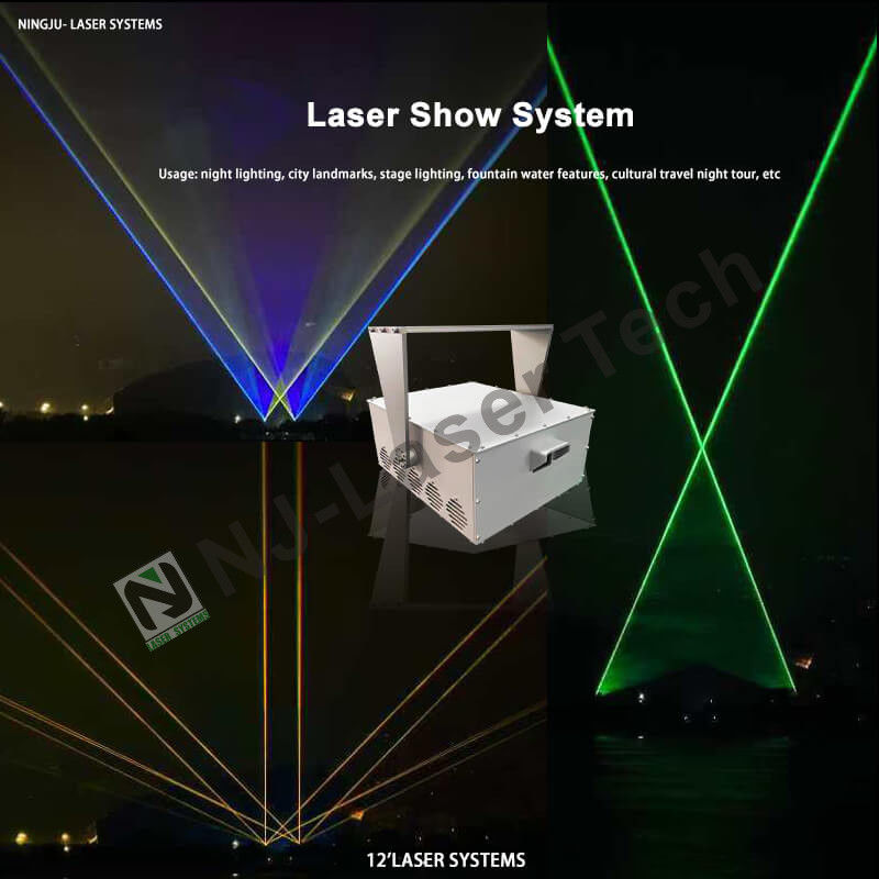 Dekorative Laserbrunnenbeleuchtung mit einstellbarer Größe und elektrischer Stromquelle